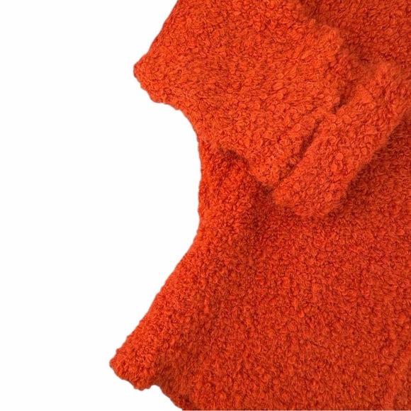 Sundance Women’s Orange Fuzzy Wool Blend Gretchen Cardigan Size Small - Picture 4 of 10
